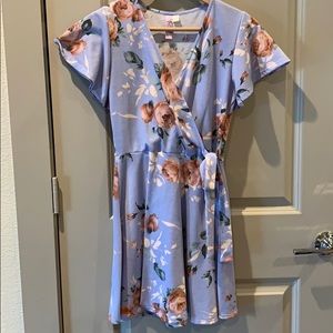 Pale Blue floral dress